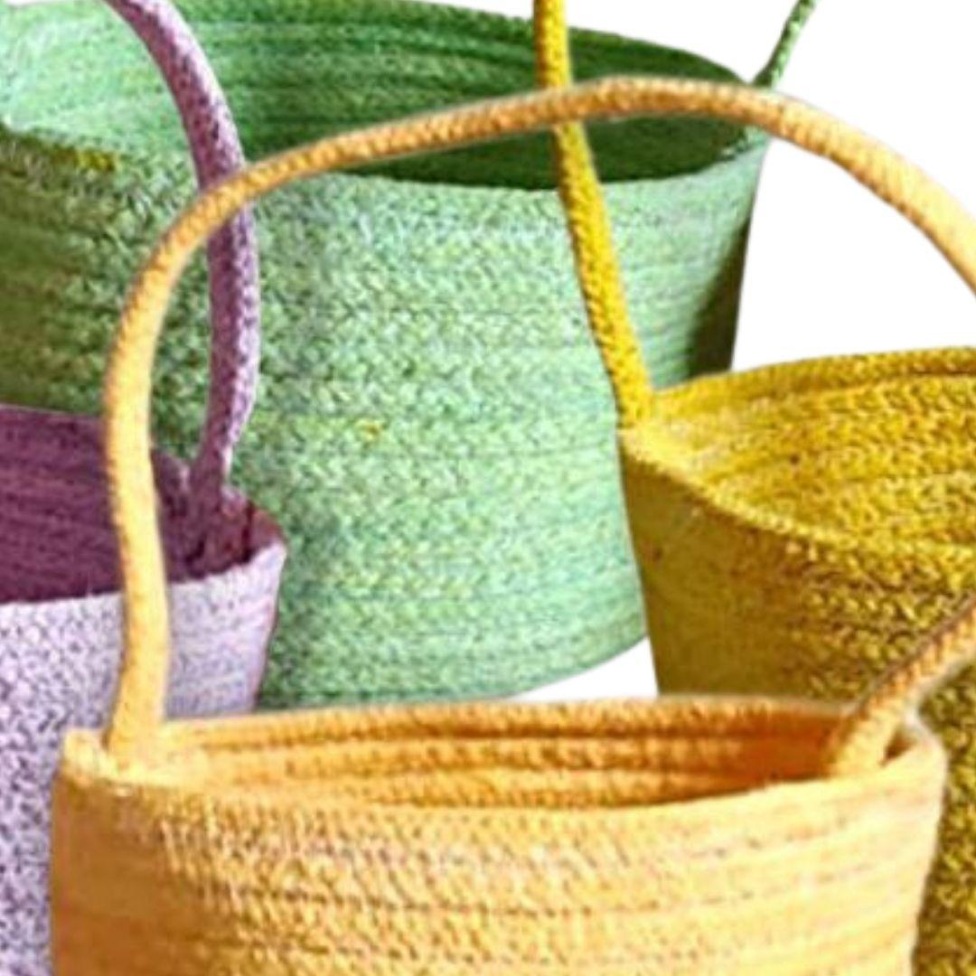 Candy Pop Cotton Rope Gift Hamper Baskets