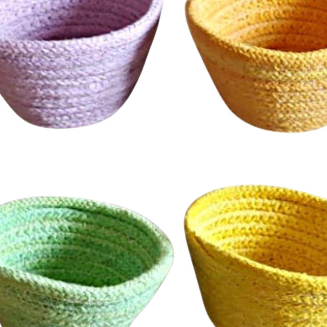 Mini Candy Pop Cotton Rope Bowls