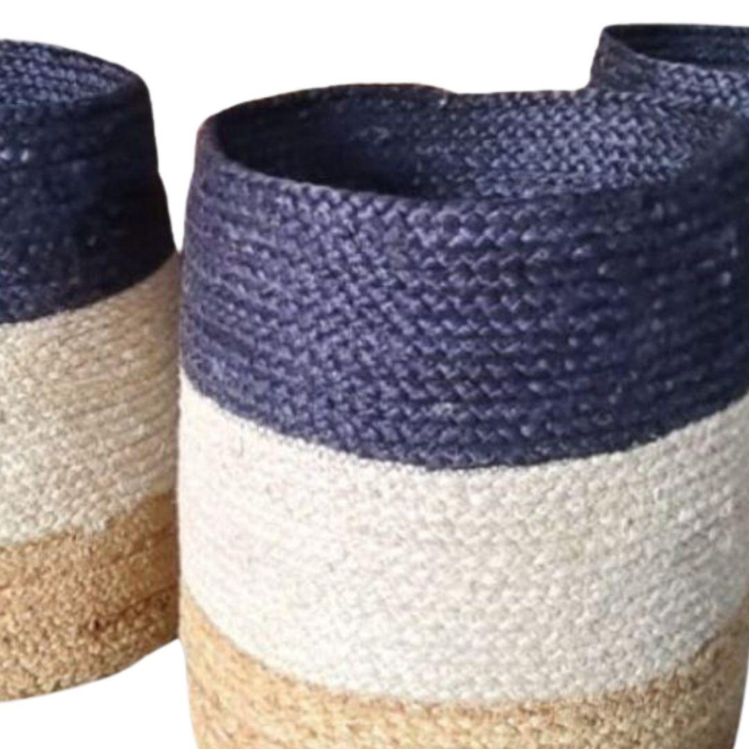 Oxford Jute Storage Organiser Basket