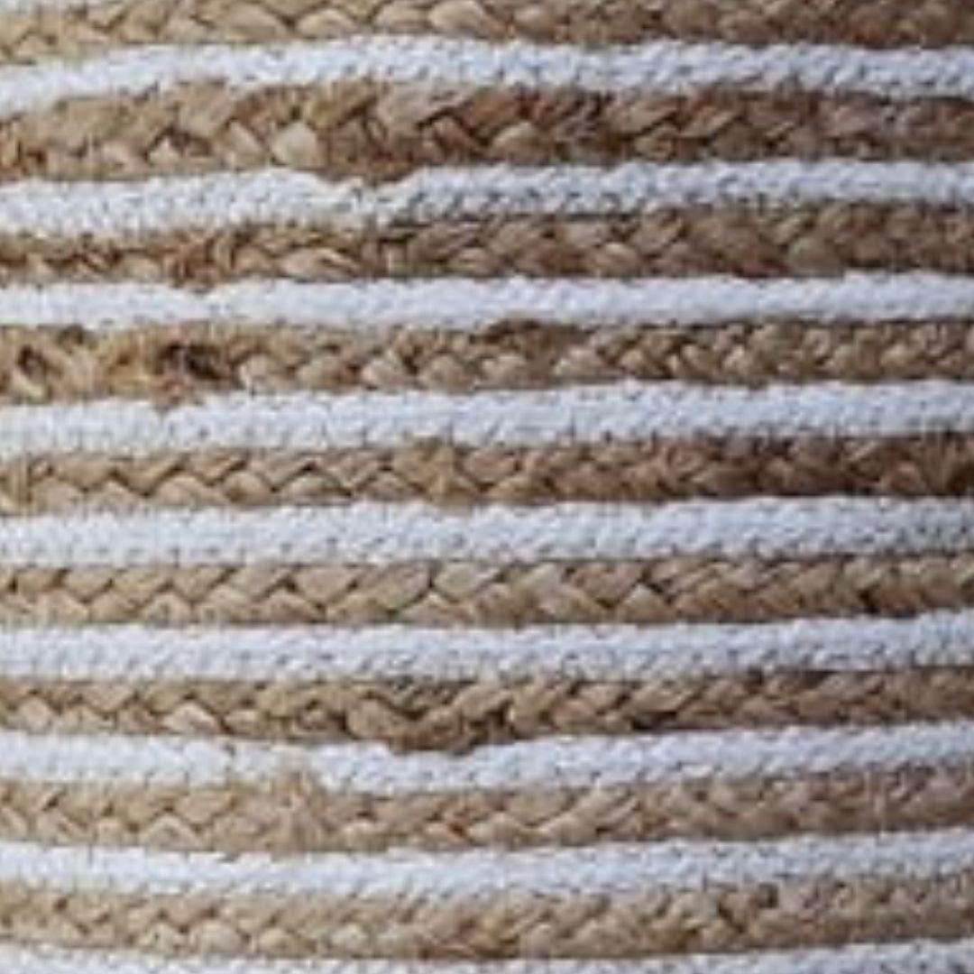 Beige Cotton Rope Storage Organiser Basket set of 3