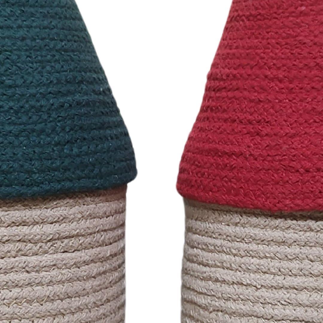 Garden Elves Cotton Rope Gift Hamper Basket with Lid
