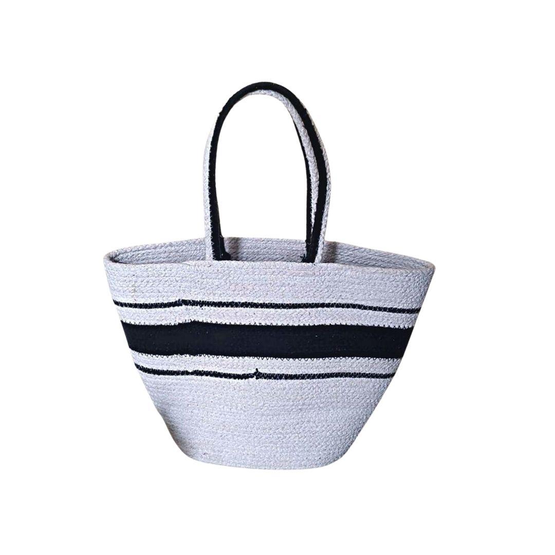 3 lines Cotton Rope Tote Bag