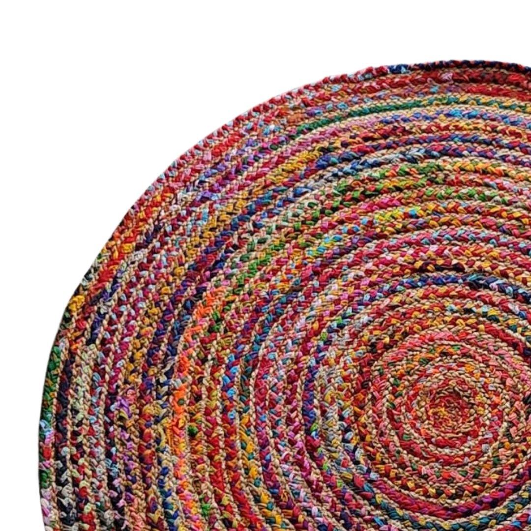 Rainbow Cotton Rope Carpet