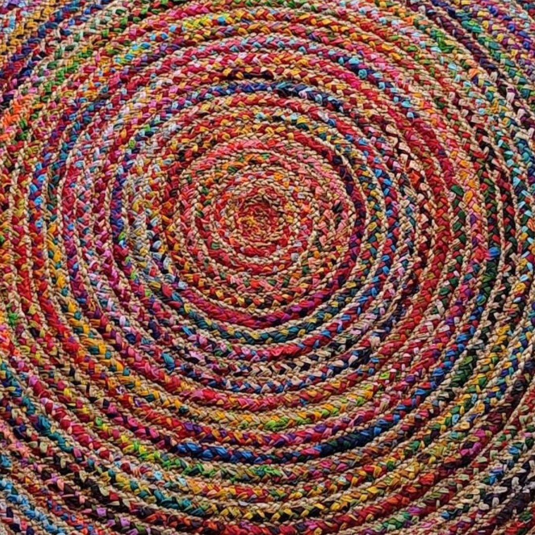 Rainbow Cotton Rope Carpet