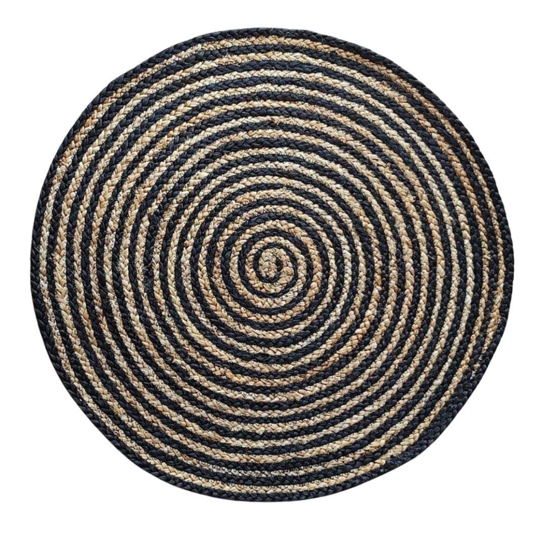 Spiral Natural Jute Carpet