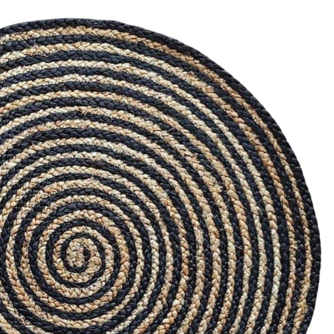 Spiral Natural Jute Carpet