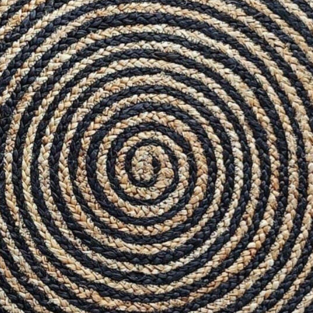 Spiral Natural Jute Carpet
