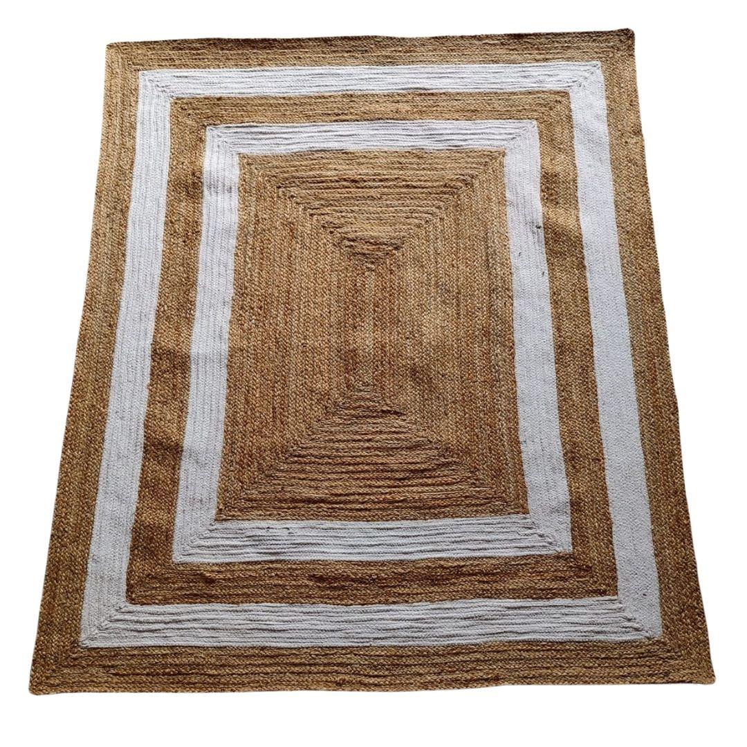 Cotton Rope and Jute Border Carpet