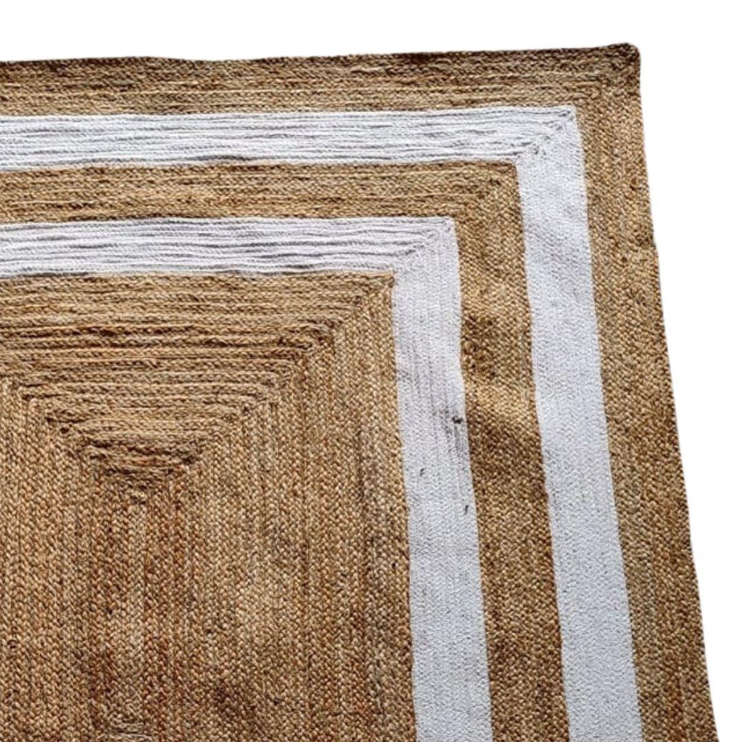 Cotton Rope and Jute Border Carpet