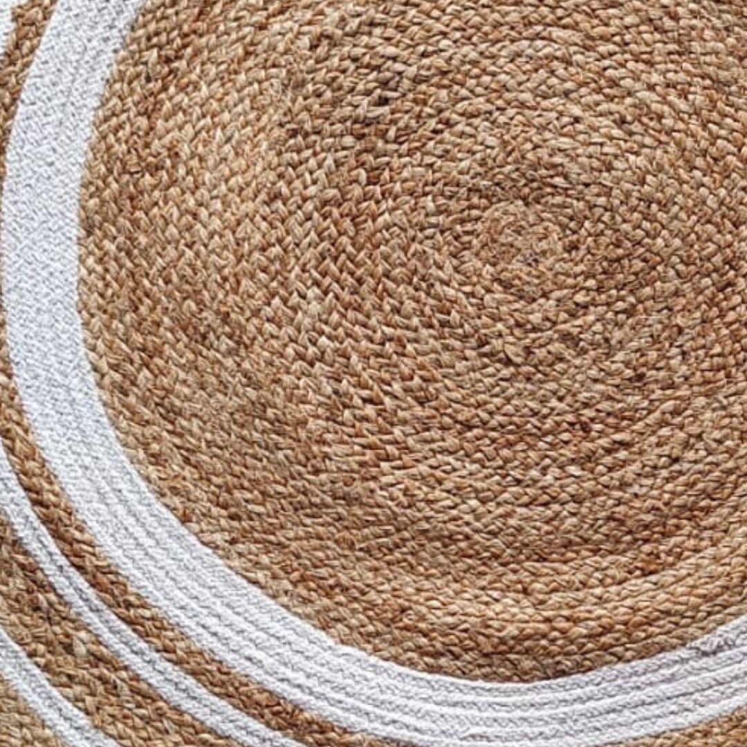 Cotton Rope and Jute Rings Carpet