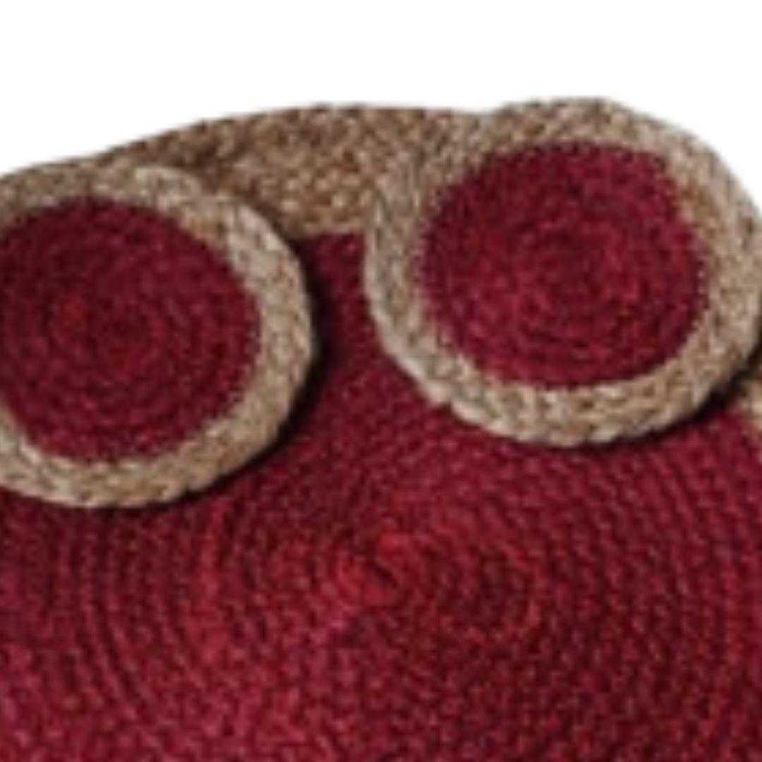 Jute Placemat and 2 coaster set