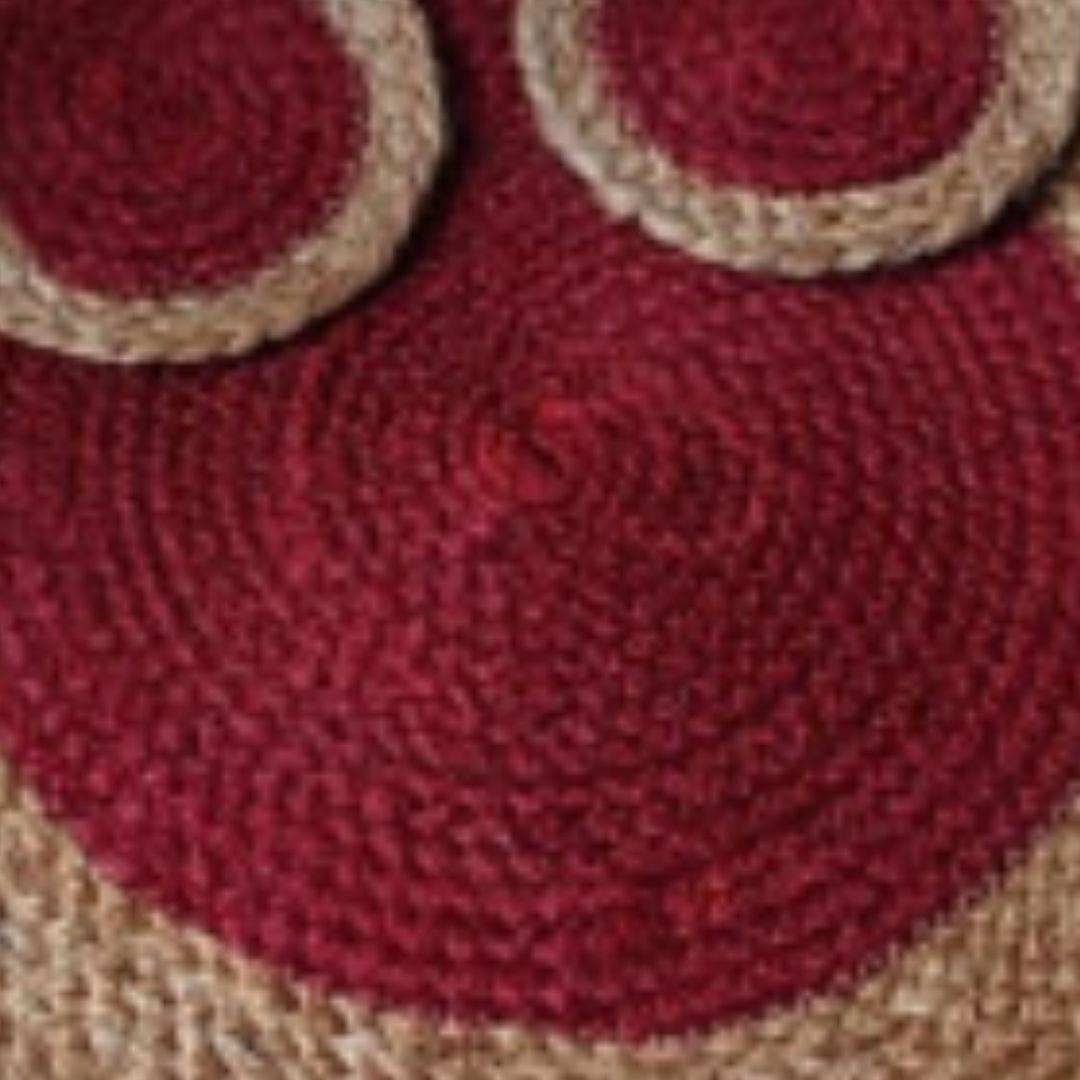 Jute Placemat and 2 coaster set