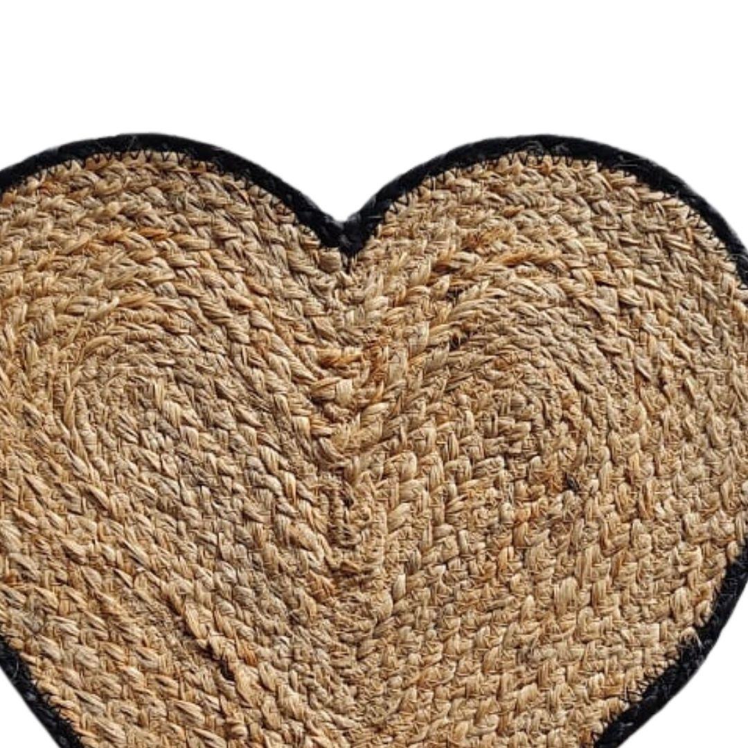 Heart Jute Table Placemat