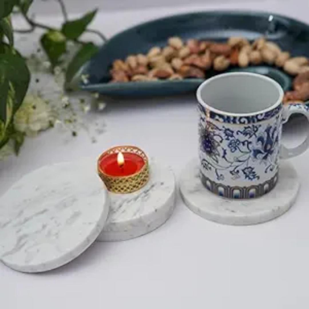 Marble Coasters Set of 2