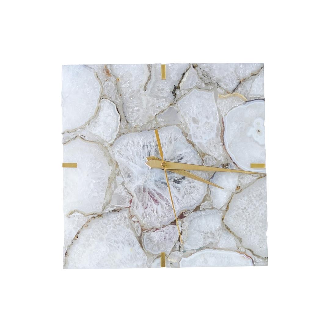 Crystal Agate Square Wall clock