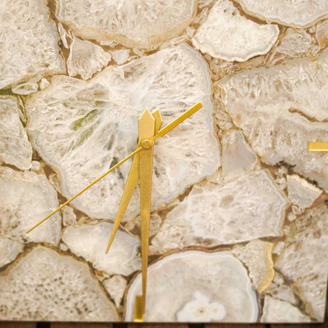 Crystal Agate Square Wall clock