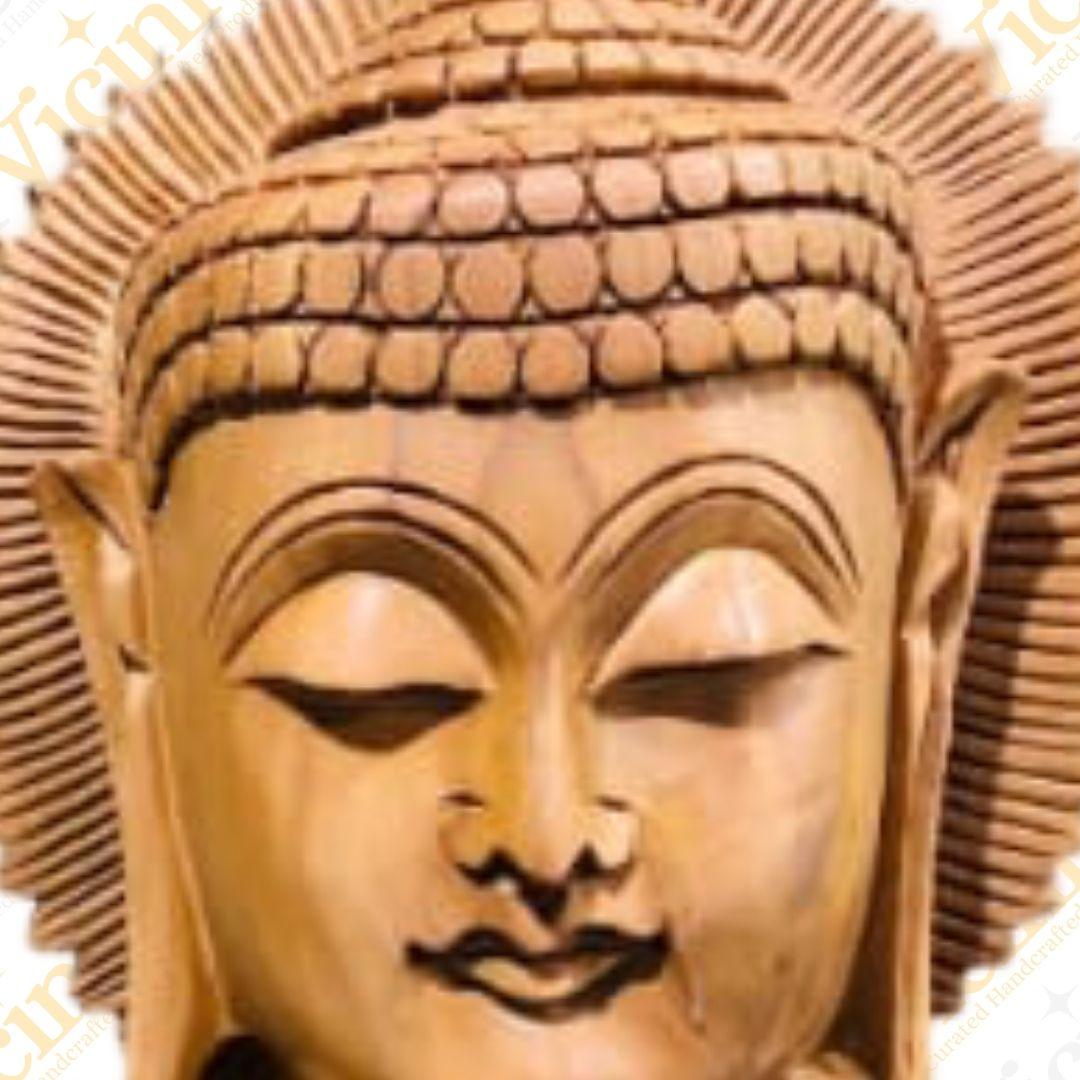 Buddha Ji Face Statue Idol Murti 8 inches